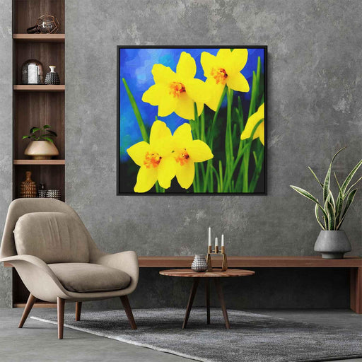 Impressionist Oil Daffodils #001 - Kanvah