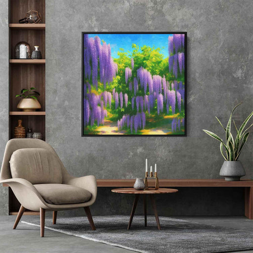 Impressionist Oil Wisteria #001 - Kanvah