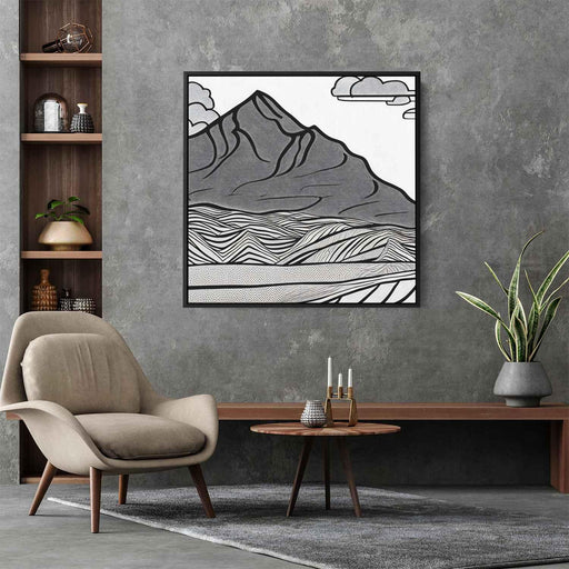 Line Art Desert Mountains #030 - Kanvah