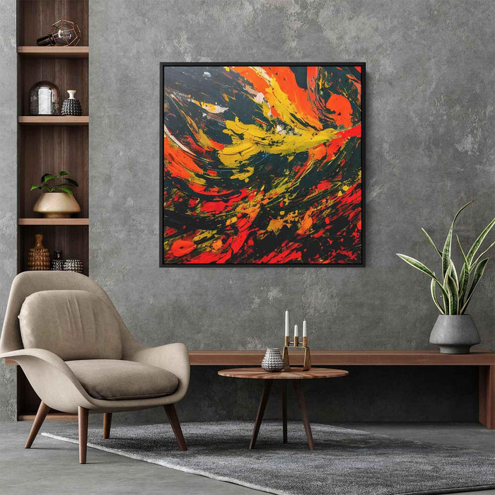 Orange Abstract Splatter #001 - Kanvah