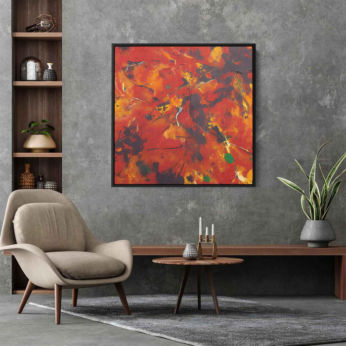 Orange Abstract Splatter #017 - Kanvah