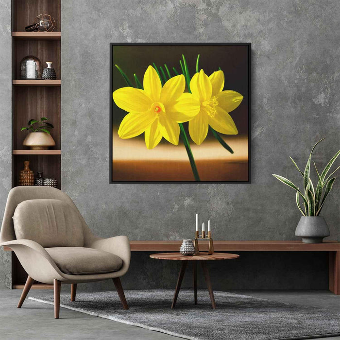 Realistic Oil Daffodils #003 - Kanvah