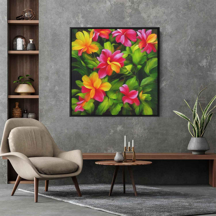 Realistic Oil Tropical Flowers #003 - Kanvah