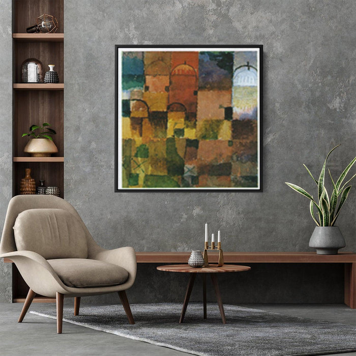 "Flora on rocks Sun" by Paul Klee - Canvas Artwork