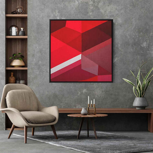 Red Geometric Abstract #025 - Kanvah