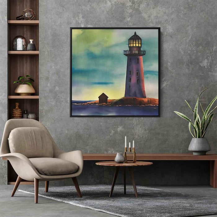 Watercolor Lighthouse #005 - Kanvah