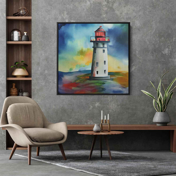 Watercolor Lighthouse #041 - Kanvah