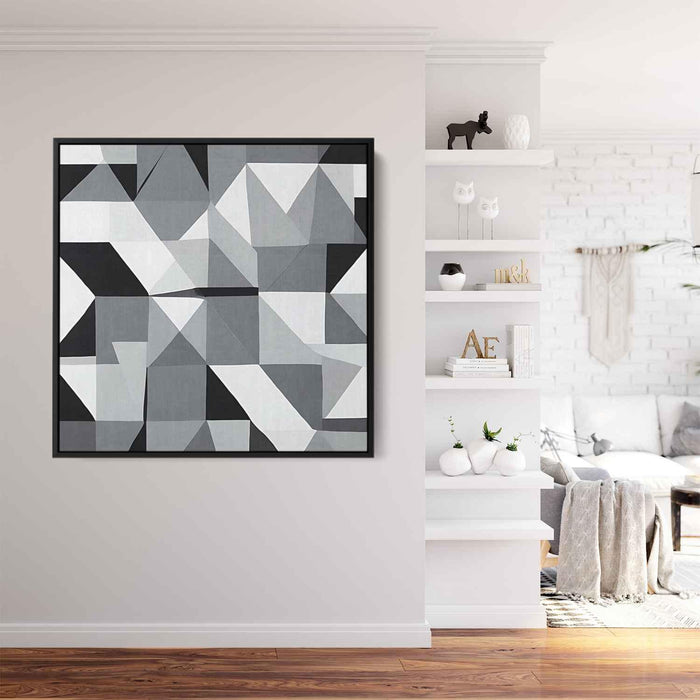 Black and White Geometric #023 - Kanvah