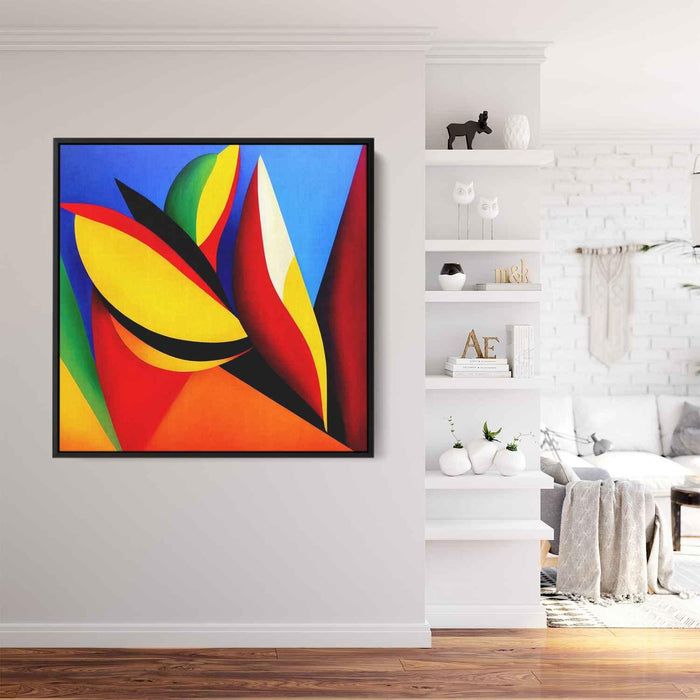 Cubist Oil Birds of Paradise #005 - Kanvah