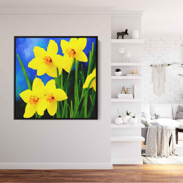 Impressionist Oil Daffodils #001 - Kanvah