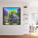 Impressionist Oil Wisteria #001 - Kanvah