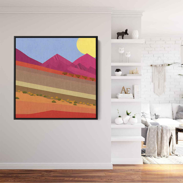Line Art Desert Mountains #032 - Kanvah
