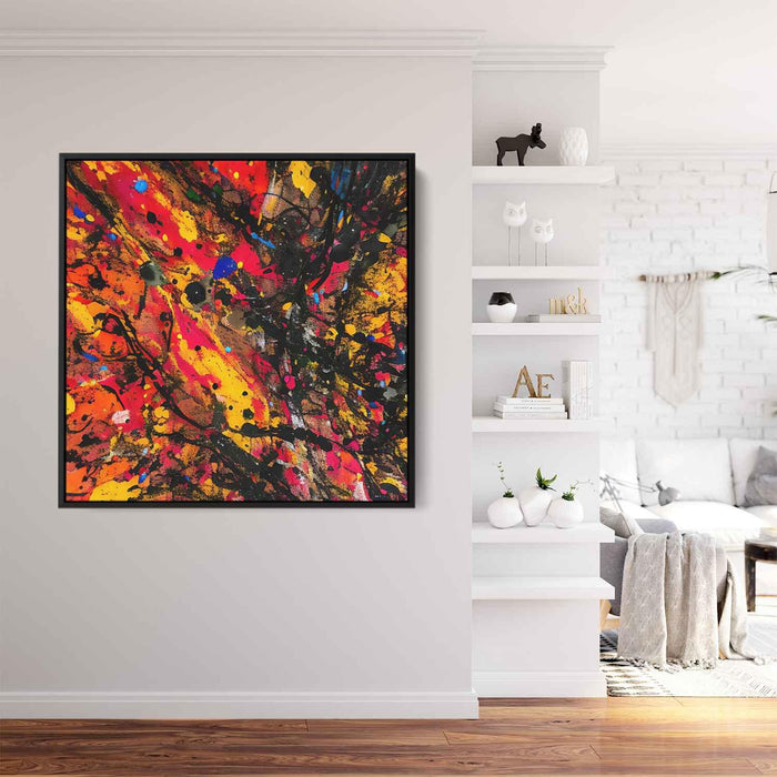 Orange Abstract Splatter #023 - Kanvah