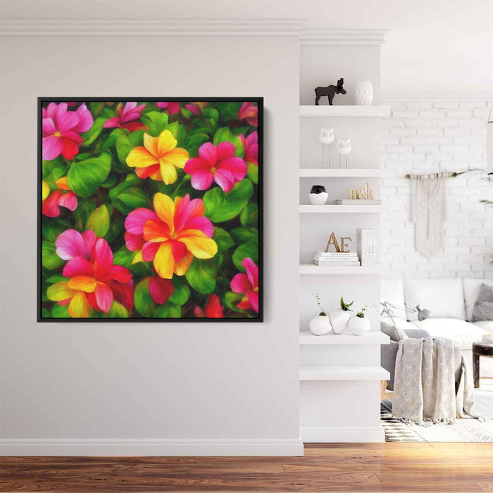 Realistic Oil Tropical Flowers #001 - Kanvah