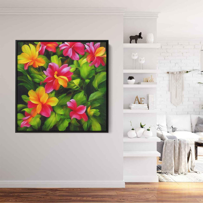 Realistic Oil Tropical Flowers #003 - Kanvah