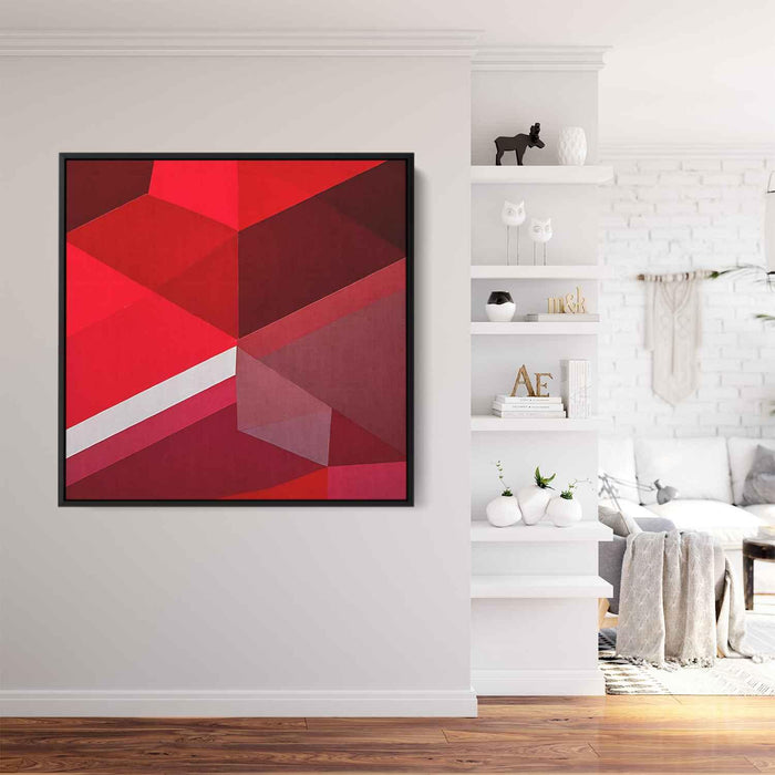 Red Geometric Abstract #025 - Kanvah