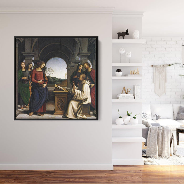 The vision of St. Bernard (1493) by Pietro Perugino - Kanvah