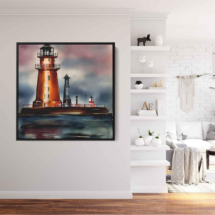 Watercolor Lighthouse #021 - Kanvah