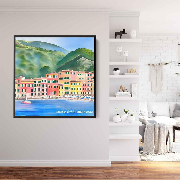 Watercolor Portofino #007 - Kanvah
