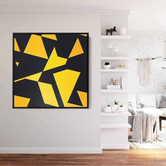 Yellow Geometric Abstract #013 - Kanvah