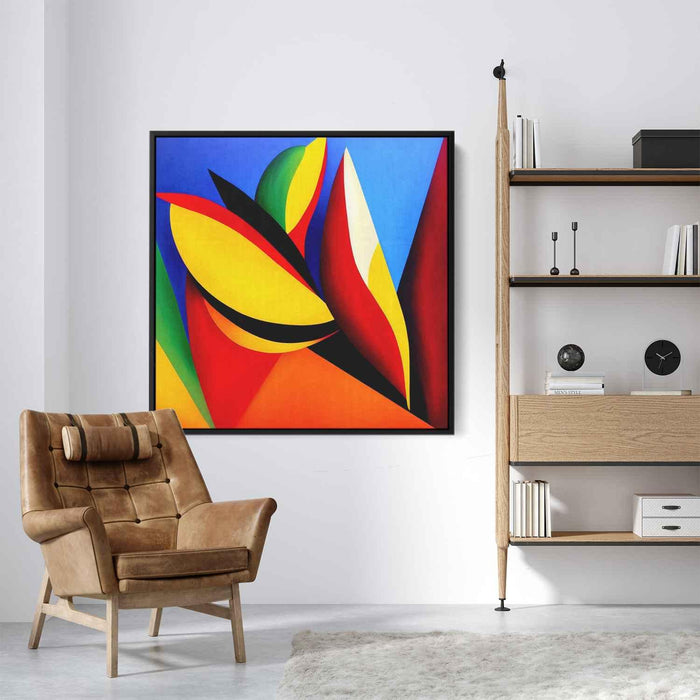 Cubist Oil Birds of Paradise #005 - Kanvah