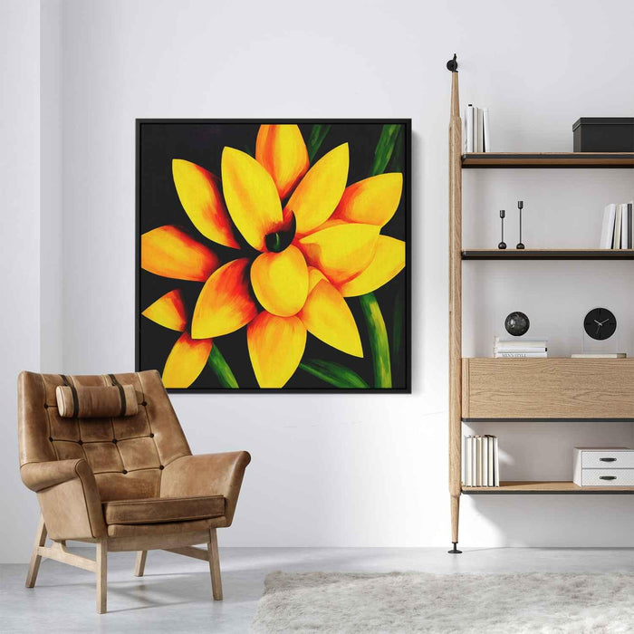 Cubist Oil Daffodils #001 - Kanvah