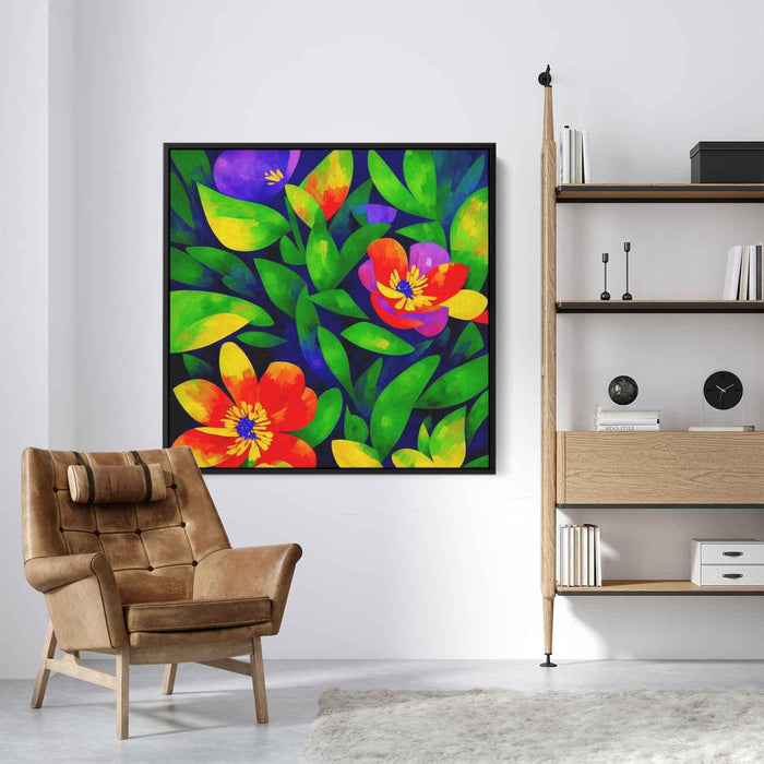 Cubist Oil Wild Flowers #001 - Kanvah