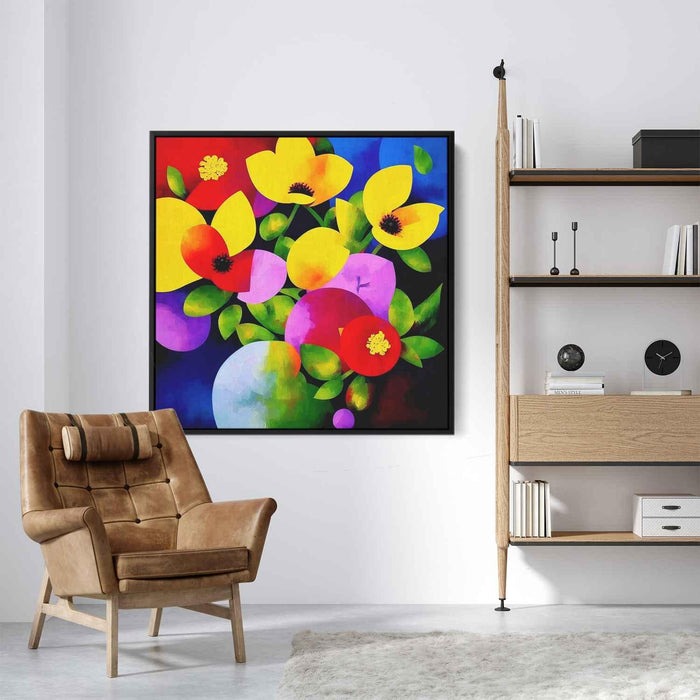 Cubist Oil Wild Flowers #005 - Kanvah