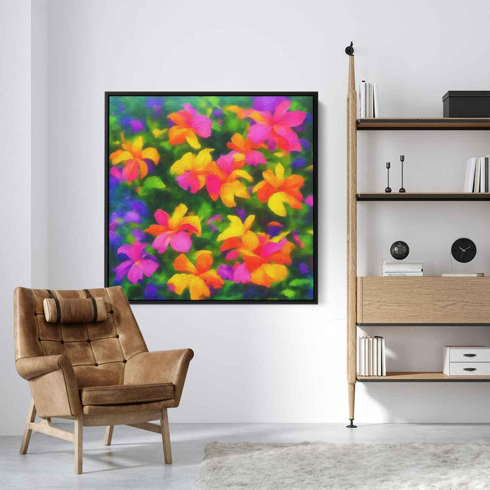 Tropical Flowers Oil Painting #003 - Kanvah