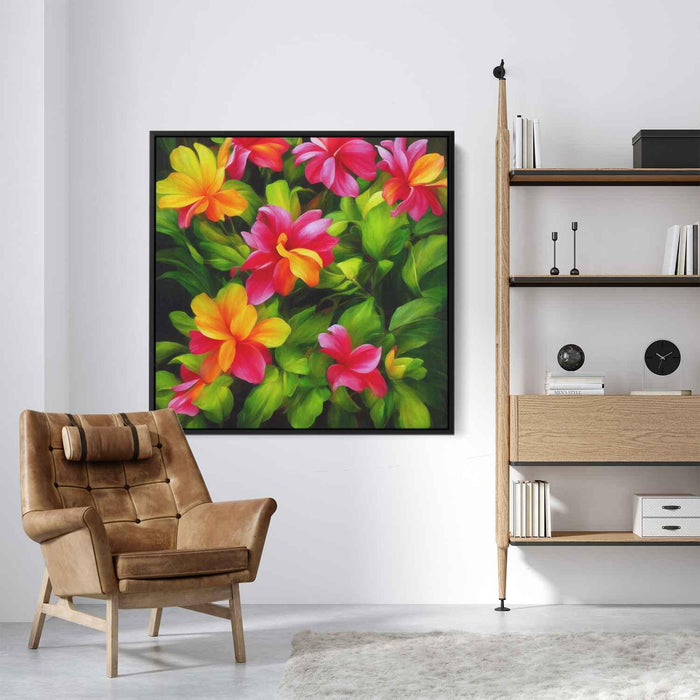 Realistic Oil Tropical Flowers #003 - Kanvah