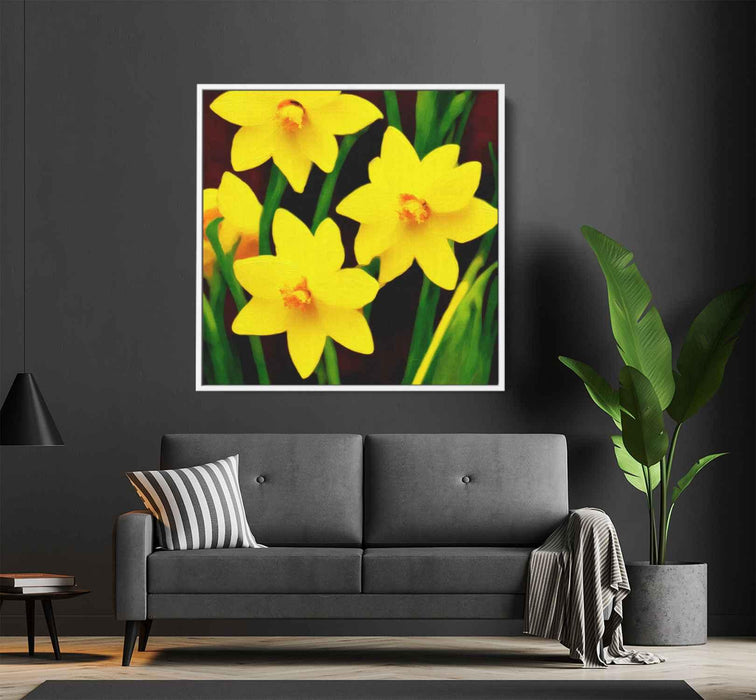 Abstract Daffodils #005 - Kanvah