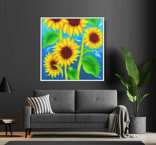 Abstract Sunflower #017 - Kanvah