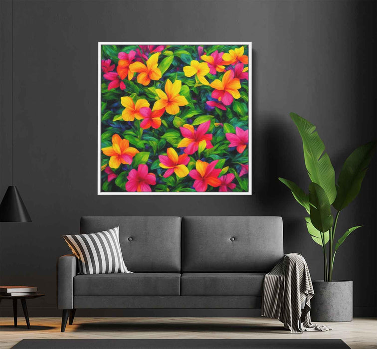 Acrylic Tropical Flowers #003 - Kanvah