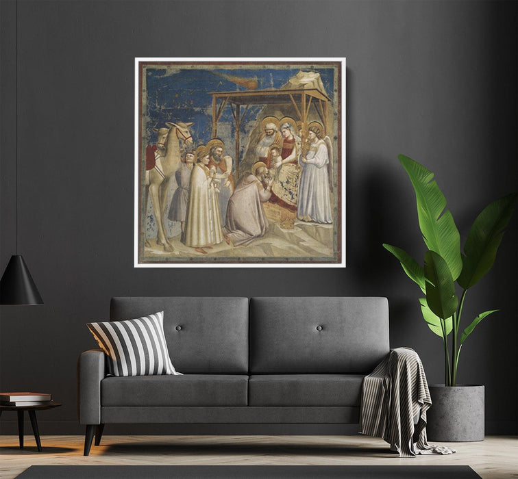 Adoration of the Magi (1306) by Giotto - Kanvah