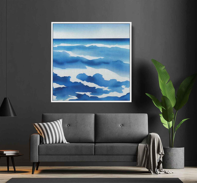 Blue Watercolor Sea #011 - Kanvah