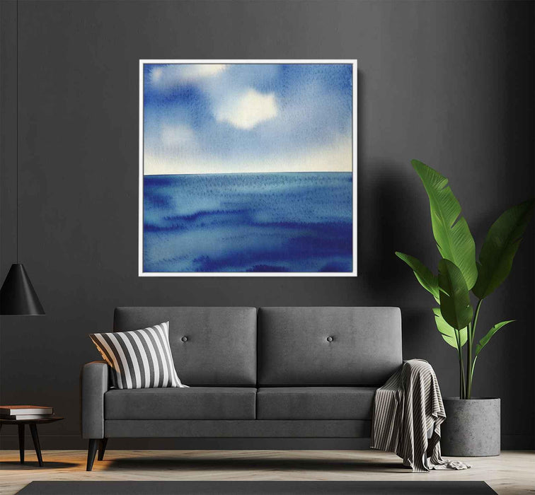 Blue Watercolor Sea #013 - Kanvah