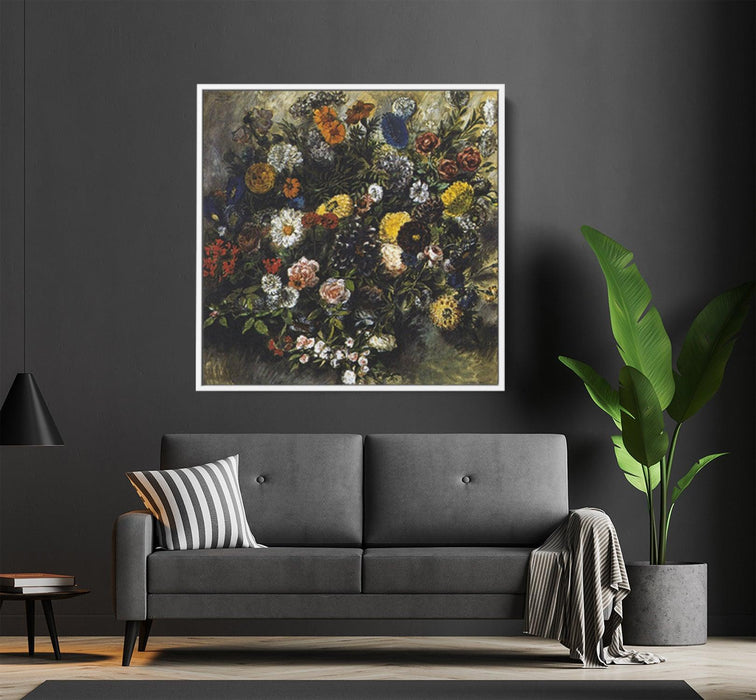Bouquet of Flowers (1850) by Eugene Delacroix - Kanvah