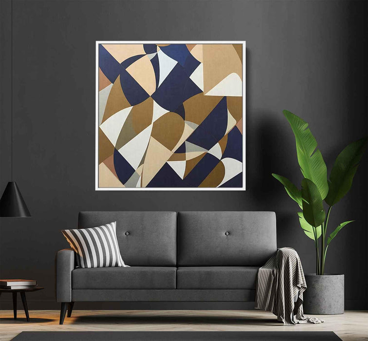 Brown Geometric Abstract #027 - Kanvah