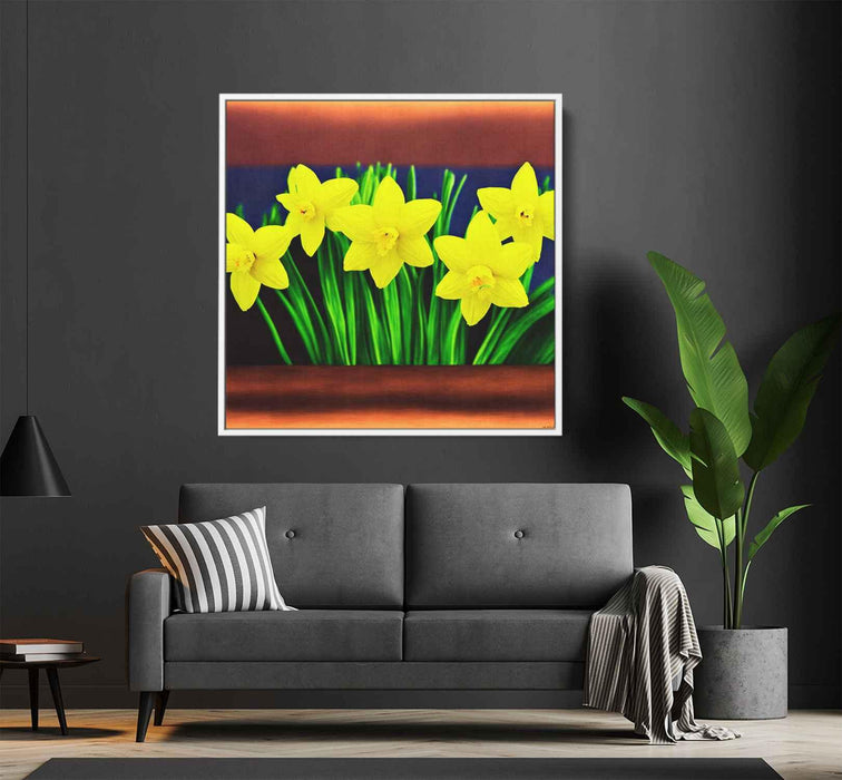 Pencil Drawing Daffodils #001 - Kanvah