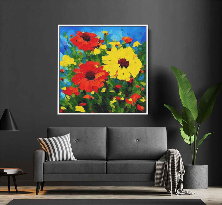 Contemporary Oil Wild Flowers #001 - Kanvah