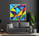 Cubist Oil Birds of Paradise #003 - Kanvah