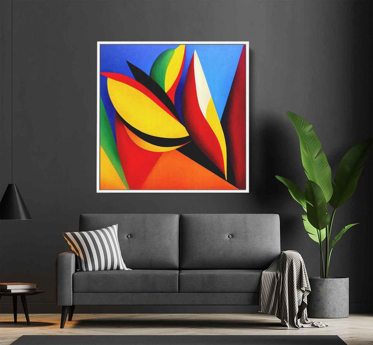 Cubist Oil Birds of Paradise #005 - Kanvah