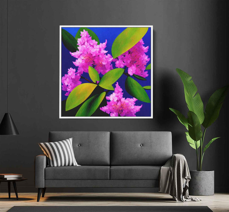 Cubist Oil Rhododendron #001 - Kanvah