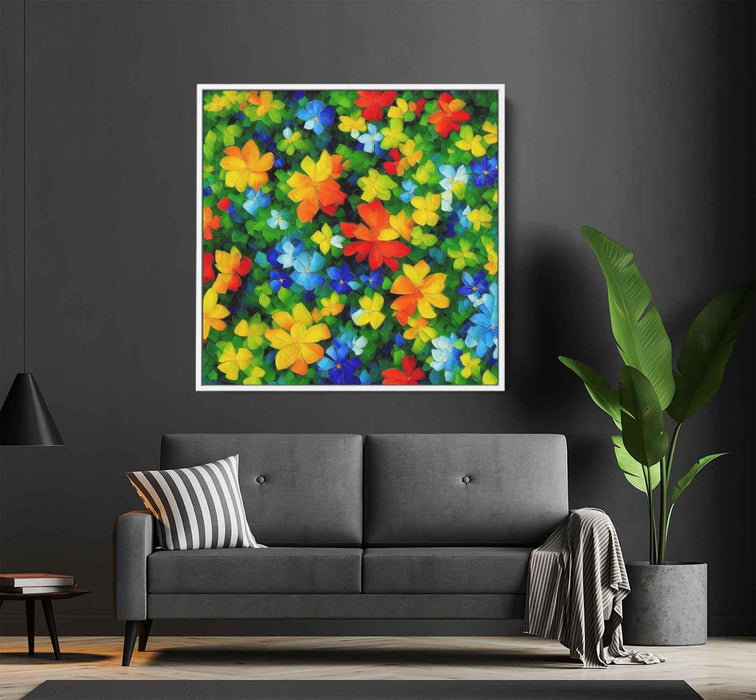 Cubist Oil Tropical Flowers #001 - Kanvah