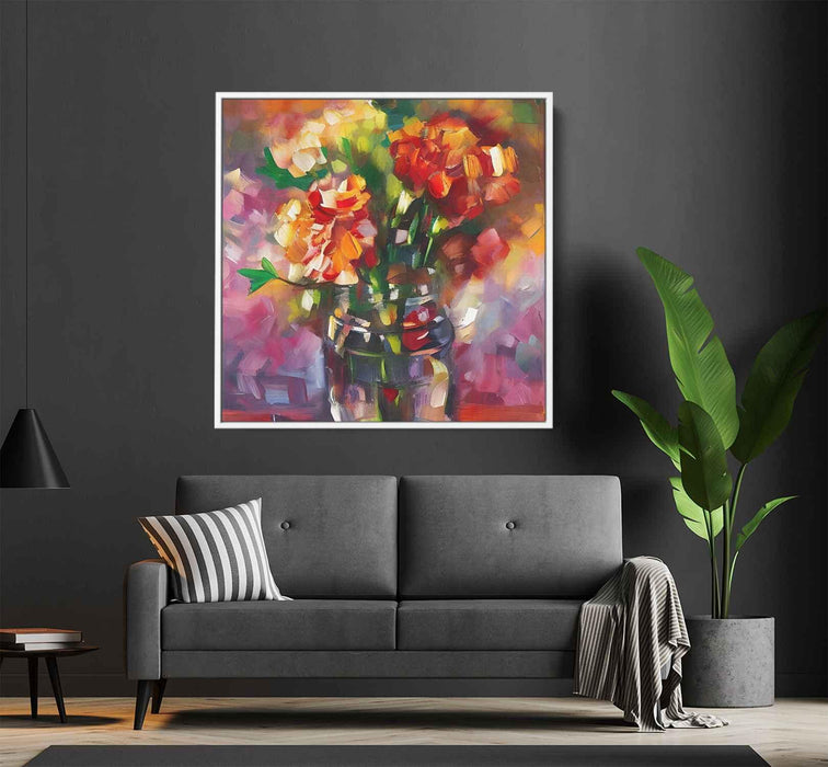 Cubist Painting Carnations #003 - Kanvah
