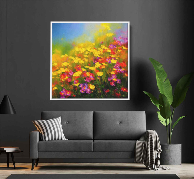 Impressionist Oil Wild Flowers #003 - Kanvah