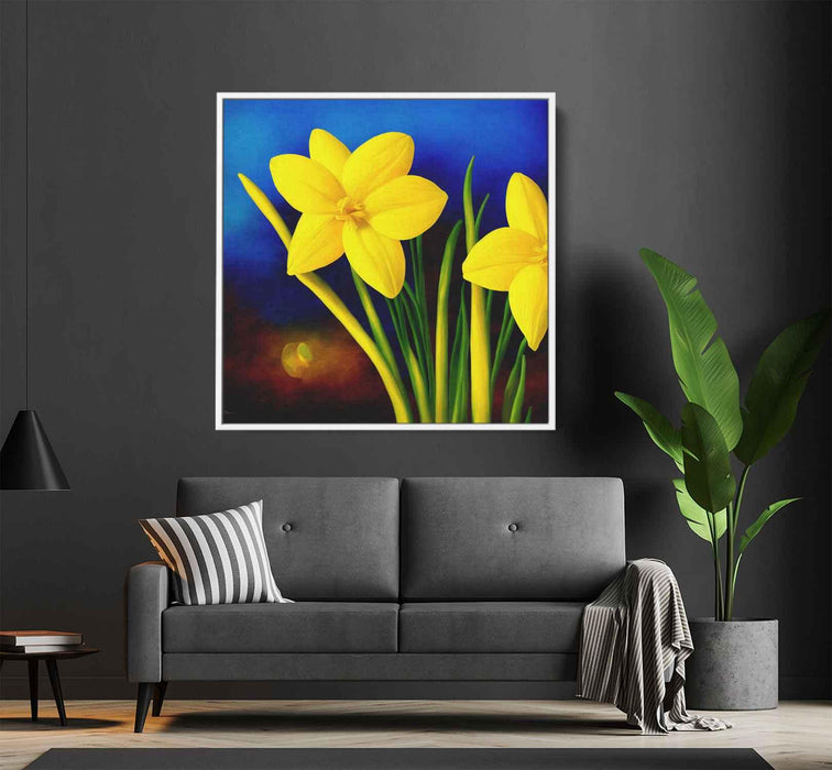 Daffodils Oil Painting #003 - Kanvah