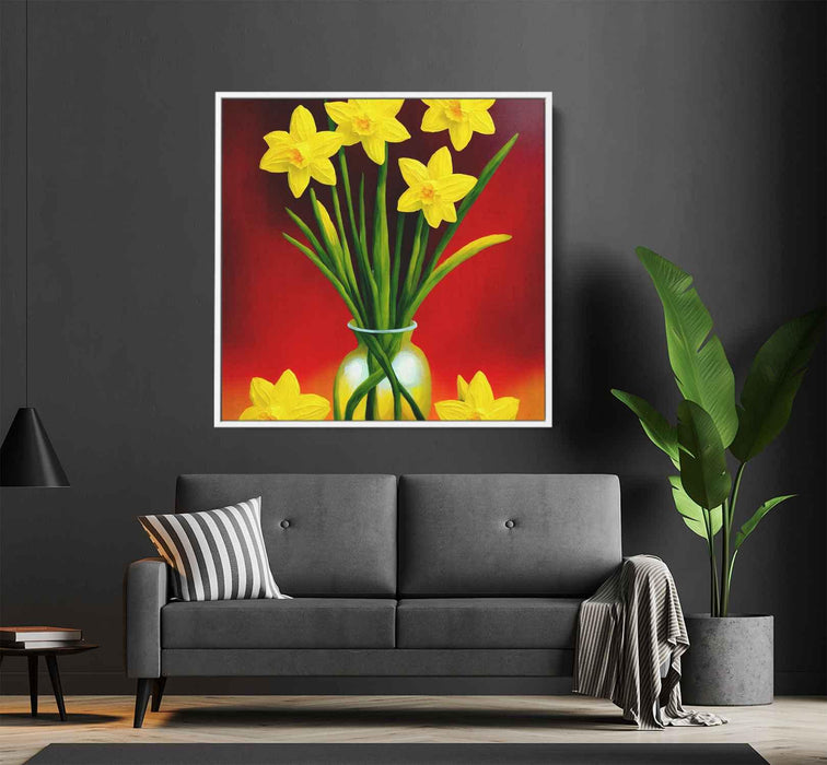 Daffodils Oil Painting #005 - Kanvah