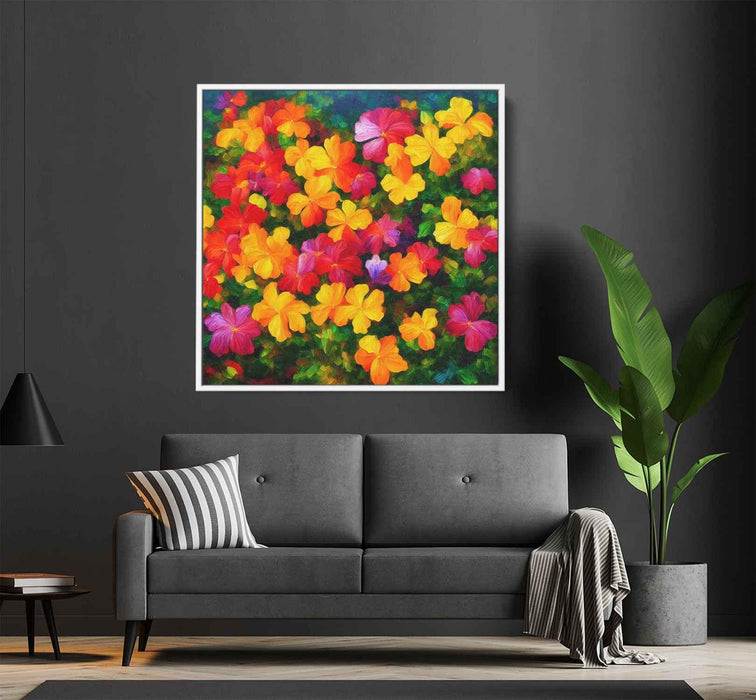Tropical Flowers Oil Painting #001 - Kanvah