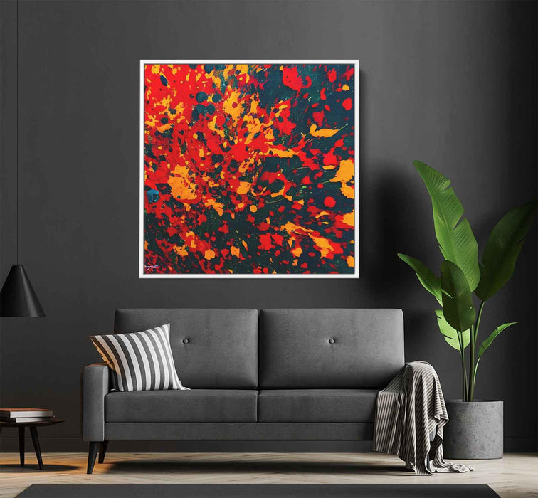 Orange Abstract Splatter #005 - Kanvah